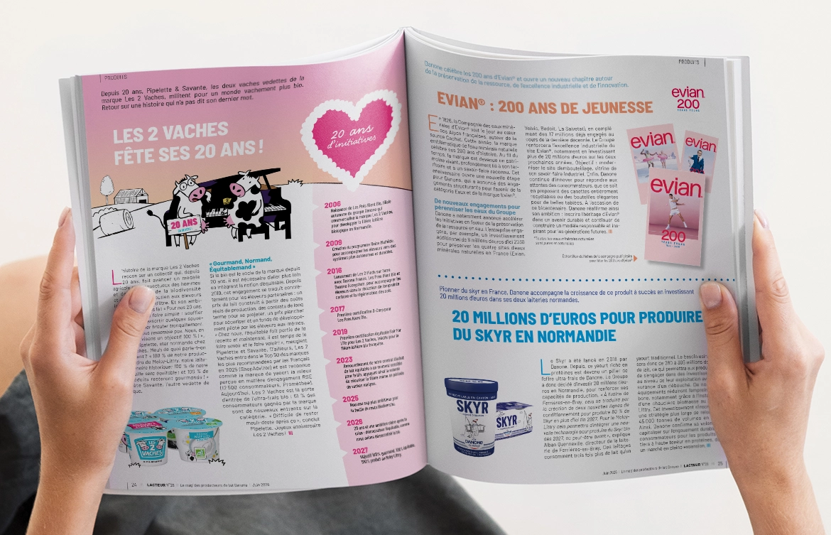 Exemple de pages intérieures du Lacteur n°26 de Dnone