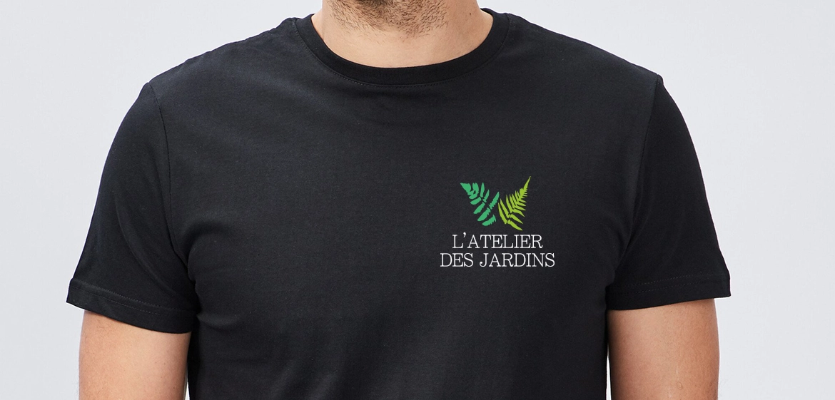 L'atelier des jardins t-shirt avec logo